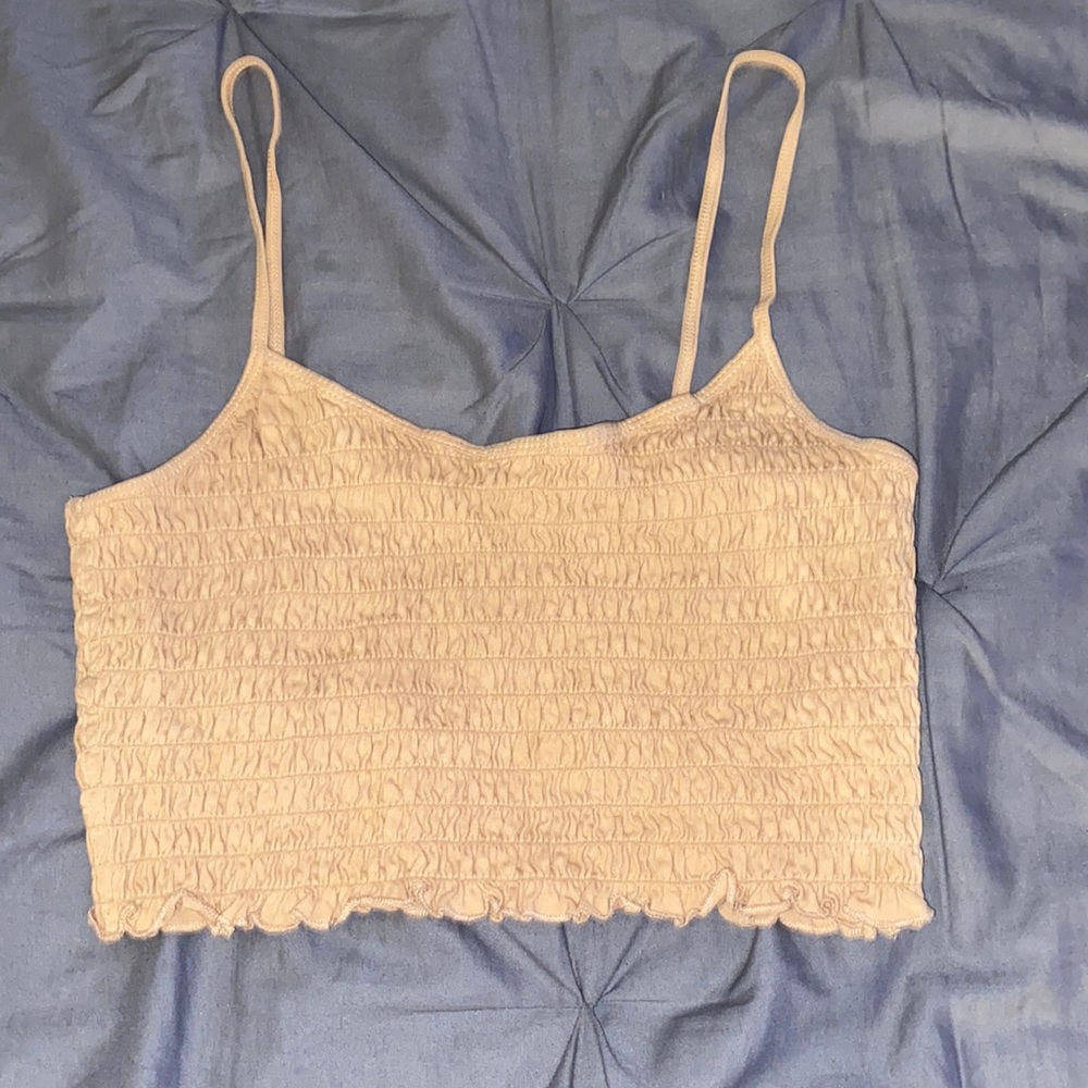 Shirred Cami Crop Top